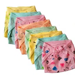 New Born Baby Nappy for Washable Reusable Kids Hosiery Cotton Cloth Nappies| Cloth Langot for Babies # 0-6 Months # Washable and Reusable # Pack of 8-25