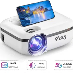 PLAY MP7 Full HD LED WiFi 3D Projector Phone Mirroring Airplay Portable Home Theater (4000 lm / Wireless / Remote Controller) Projector image 3