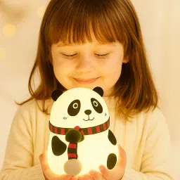 Panda Silicone LED Light Night Lamp, USB Rechargeable, 7-Colors Changing Light Night Lamp-21