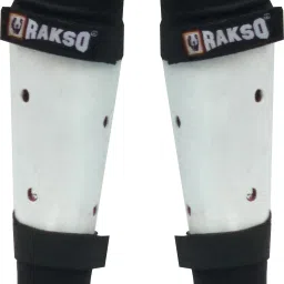 Secure Hockey Shin Guard SET OF 2 PCS (WHITE BLACK ) Hockey Shin Guard-1