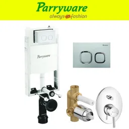 Half Frame Concealed Cistern, with divater body upper part set of 1 pic 304 Dual Flush Tank-image-34
