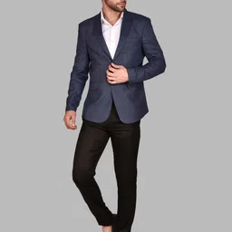 metronaut Men Self Design Single Breasted Casual Blazer-picture-47