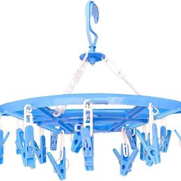 Plastic Clothe clips, Cloth Drying Stand Hanger with 24 Clips Plastic Cloth Clips-image-22