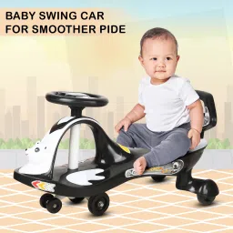 toyshoppee Magic Swing Car with Music|360 Degree Rotating Handle | for Kids with Rideons & Wagons Non Battery Operated Ride On image 2