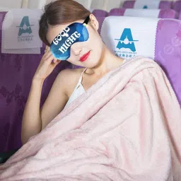 jellify Set of 2 Good night Print Eye mask/ Sleep Mask for Relaxing/Medidation image 4
