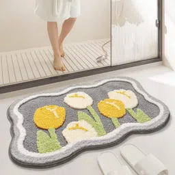 roseate Microfiber Bathroom Mat-picture-31
