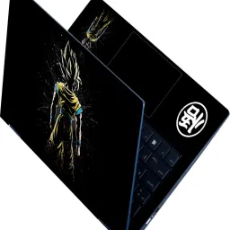 Anweshas Goku Back Full Body Laptop Skin HD Quality Sticker for Laptops Upto 15.6 Inch Self Adhesive Vinyl Laptop Decal 15.6-image-92