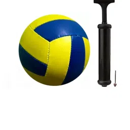 classiy yellow blue volleyball with air pump r22 Volleyball - Size: 4-picture-25