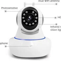 favone Dual Antenna WiFi Enabled Indoor Security Camera with Night Vision V380 App enabled Security Camera Security Camera image 2