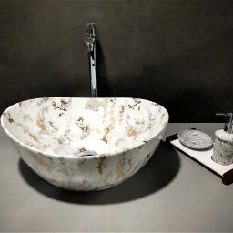 Table Top Premium Designer Ceramic Wash Basin(0001) (17x13.5x6)(0001) Table Top Basin-image-83