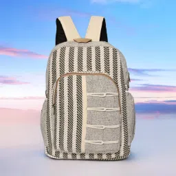 Medium 25 L Laptop Backpack Colorful Tribal Designs – Versatile Canvas Daypack for Everyday Use-image-1