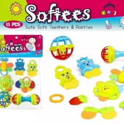 Plastic Colorful Non Toxic BPA Free Rattles toy for Babies & Infants, Early Age Rattle-image-45