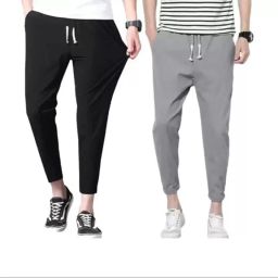 Pack of 2 Men Solid Multicolor Track Pants-image-96
