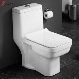 105 - PREMIUM GRADE CERAMIC FLOOR MOUNTED ONE PIECE TOILET COMMODE Western Commode-27