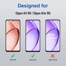Zapcase Edge To Edge Tempered Glass for Oppo A3 5G image 2
