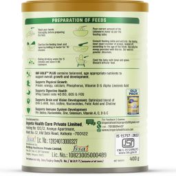 imf gold PLUS 2 FOLLOW UP FORMULA - STAGE -2 ( 6 TO 12 MONTHS)- 400 gm image 2