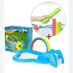 Rainbow (IND*92) Shine Pool and Play With Free Electric Pump Inflatable Swimming Pool-37