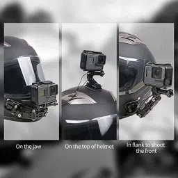 Adofys 4-Way Helmet Chin Mount Kit Compatible with GoPro Hero 10 Black,Hero 9/8/7/6/5 Strap image 3