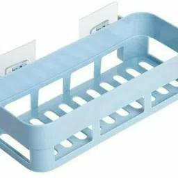 Self Adhesive Multi-Purpose Wall Hanging BATHROOM floating Shelf Plastic Wall Shelf-image-88