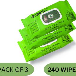 Baby Wet Wipes 80 Towels | 99% Water | Aloe Vera & Vitamin E | Soft & Safe-image-46