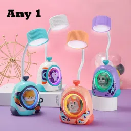 Cartoon Space Capsule Mini Cute Cat USB Rechargeable Desk Lamp Study Lamp-27