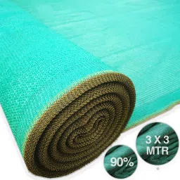 UV Green Net For Sun Protection Home 90% Sun-(3 Meter(10 Ft) X 3 Meter(10 Ft)) Portable Green House-image-77