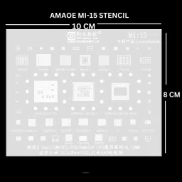 Amaoe MI-15 BGA Reballing Stencil Template For : SM8470, SM8250,12, 12PRO,12X CPU RAM Power ADUIO PM IC Chip Stencil-image-62