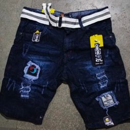 Embellished Men Denim Blue Denim Shorts-image-54