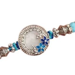 marwari traders Designer Resin Motif Rakhi and silver motif rakhi Assorted Rakhi Set image 3