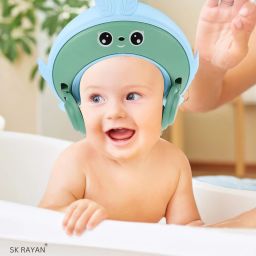 Baby shower cap, adjustable , Eyes and Ears protection for Toddlers Shower cap-image-44