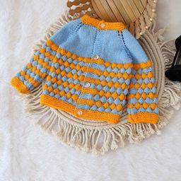 Woonie Boys Self Design Colourblocked Front-Open Sweaters-image-54