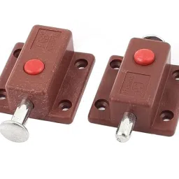 samusagya 6 pcs Automatic Spring Loaded Cabinet Door Bolt Lock Push Button Combination Lock image 3