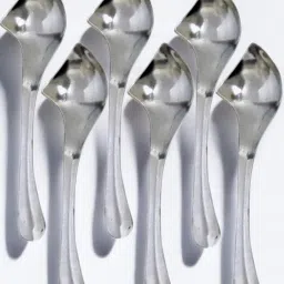 Steel Serving set Spoon silver pack of 6_New16 Spoon Serving Set-20