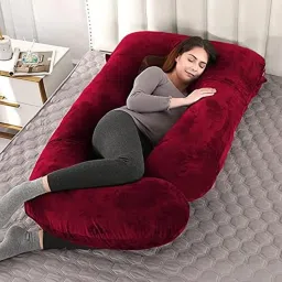 Pregnancy G Shape for Pregnant/Maternity Back Pain Relief, HIPS & Belly Support Polyester Fibre Solid Pregnancy Pillow Pack of 1-image-57