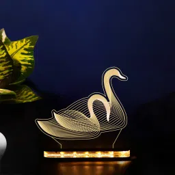 3D Illusion Duck Night lamp for Home Decor Light Warm White Light Night Lamp-image-17