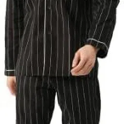 bella babe by sk Men Night Suit Set Black Striped-picture-11