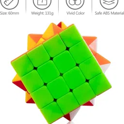 jeevan jyoti agency 4 by 4 Cube Stickerless Square Cube Puzzle Toy image 4
