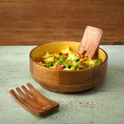 ellementry sheesham natural salad fork set Wooden Cutlery Set-picture-31