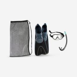 Adult's snorkelling kit, fins, mask, snorkel 100-image-15