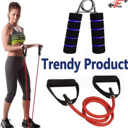 0.5 kg High Professional Gripper & Stretching Tube For Workout Tube Home Gym Combo-image-48