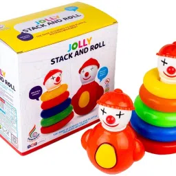 jolly stack and roll colourfull ring toy for kids-image-74