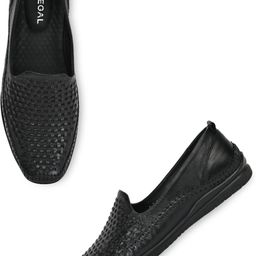Regal Black Men Leather Woven Mojris Jutis For Men-picture-1
