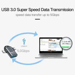 KDM BABAJUNCTION Lightning, Micro USB, USB, USB Type C OTG Adapter image 2