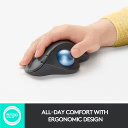 Logitech Ergo M575 with Trackball - Easy Thumb Control, Ergonomic Wireless Optical Mousewith Bluetooth image 2