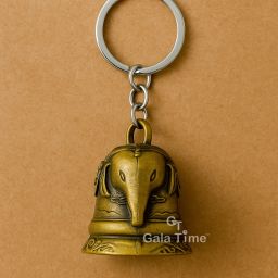 Lord Ganpati Guardian Bell Keyring with Sound Rakshbandhan Gift Scooty Riders Key Chain-image-19