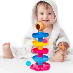 countrylink 5 layer ball drop and roll swirling tower for baby Roll Ball Toy,multicolour,1 image 3