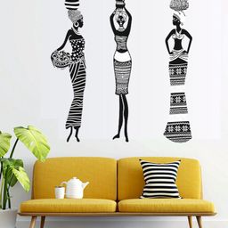 RANGOLI Assorted Dancing Woman Wall Sticker-6