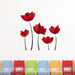 rawpockets Orange & Brown Wall Sticker-image-134