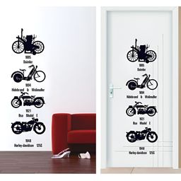 Asian royal Black Printed Self Adhesive Wall Sticker-image-86