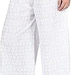 Women Relaxed White Polycotton Trousers-image-66